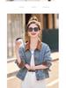 Retro Color Block Denim Patchwork Jacket - High-End Petite Style for Spring/Autumn 2026