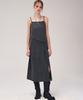 AVANDRESS Diagonal Line Sleeveless Dress Black