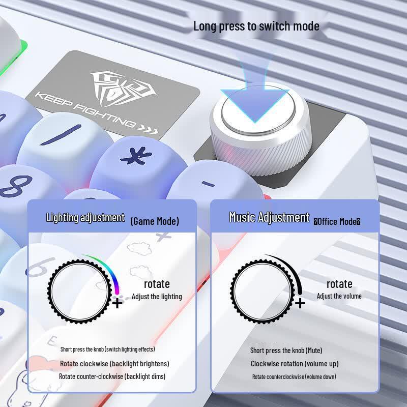 AULA S98 Three-Mode Hot-Swappable Mechanical Keyboard & Mouse Combo