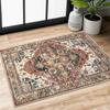 Green Non-Slip Washable Kitchen Runner, Vintage Boho Runners Printed Rug with Non-Shedding, Soft Medallion Floor Carpet for