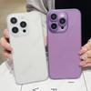 Solid Color Ultra Thin Matte Phone Case For iPhone 17 Pro Max 17 Air 16 15 14 13  Transparent Cover Coque