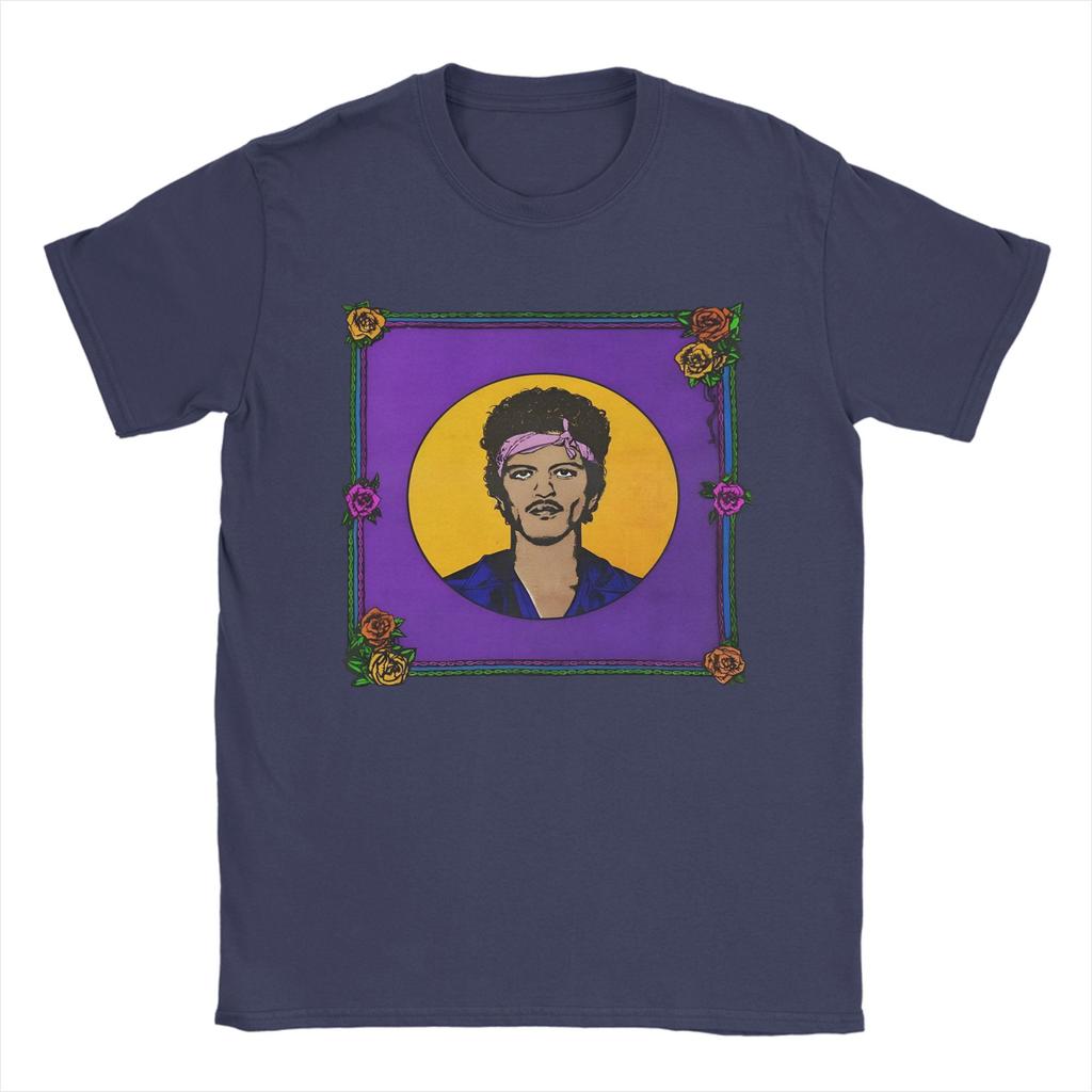 Bruno Mars The Romantic Flower T Shirt Men Pure Cotton Novelty TShirts Crew Neck Tee Shirt Short Sleeve Tops Birthday Gift