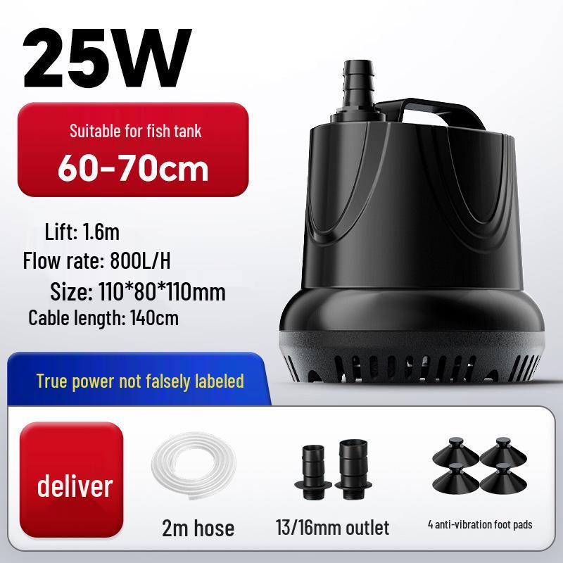 Silent Submersible Fish Tank Pump: Small Bottom Suction & Water Circulation Filter