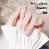 24Pcs Geometric Plaid Resistant Pattern Stickers Solid Color Nail Flower UV Gel Nail Patch