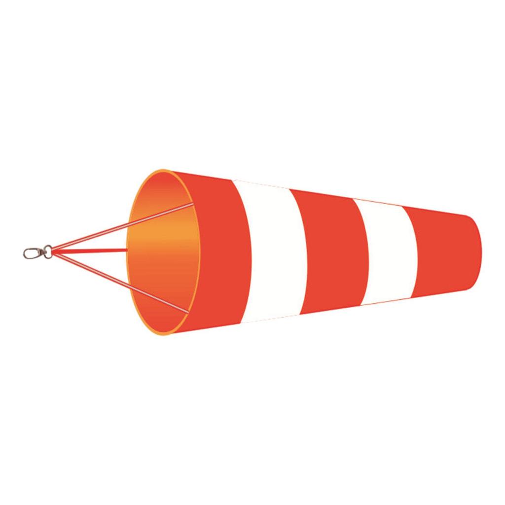 Reflective Plastic Windsock Outdoor Wind Direction Flag with Fluorescent Belt Wind Sock for Garden or Patios Decoration