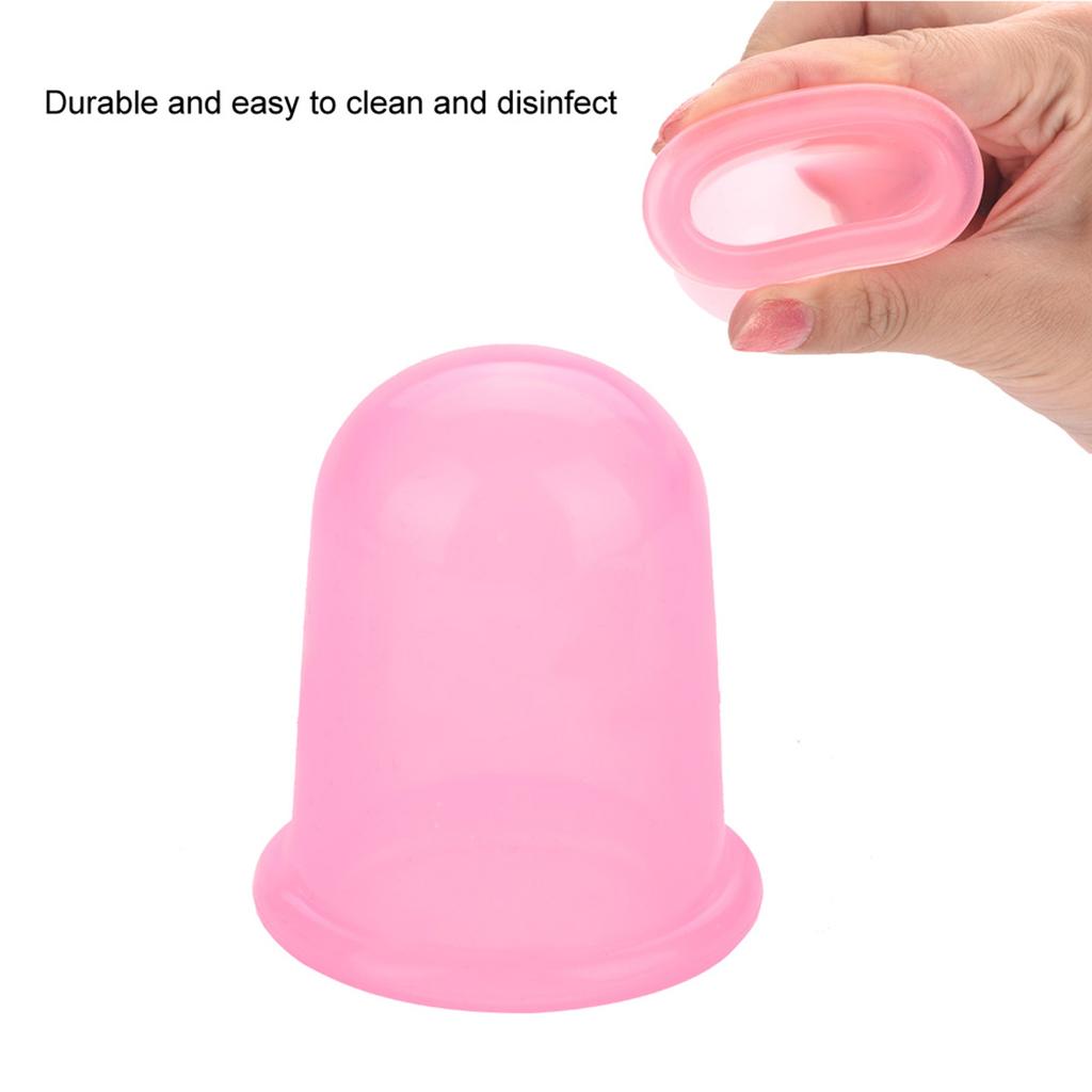 4pcs/set Silicone Vacuum Body Helper Anti Cellulite r Cups Cupping (Blue)