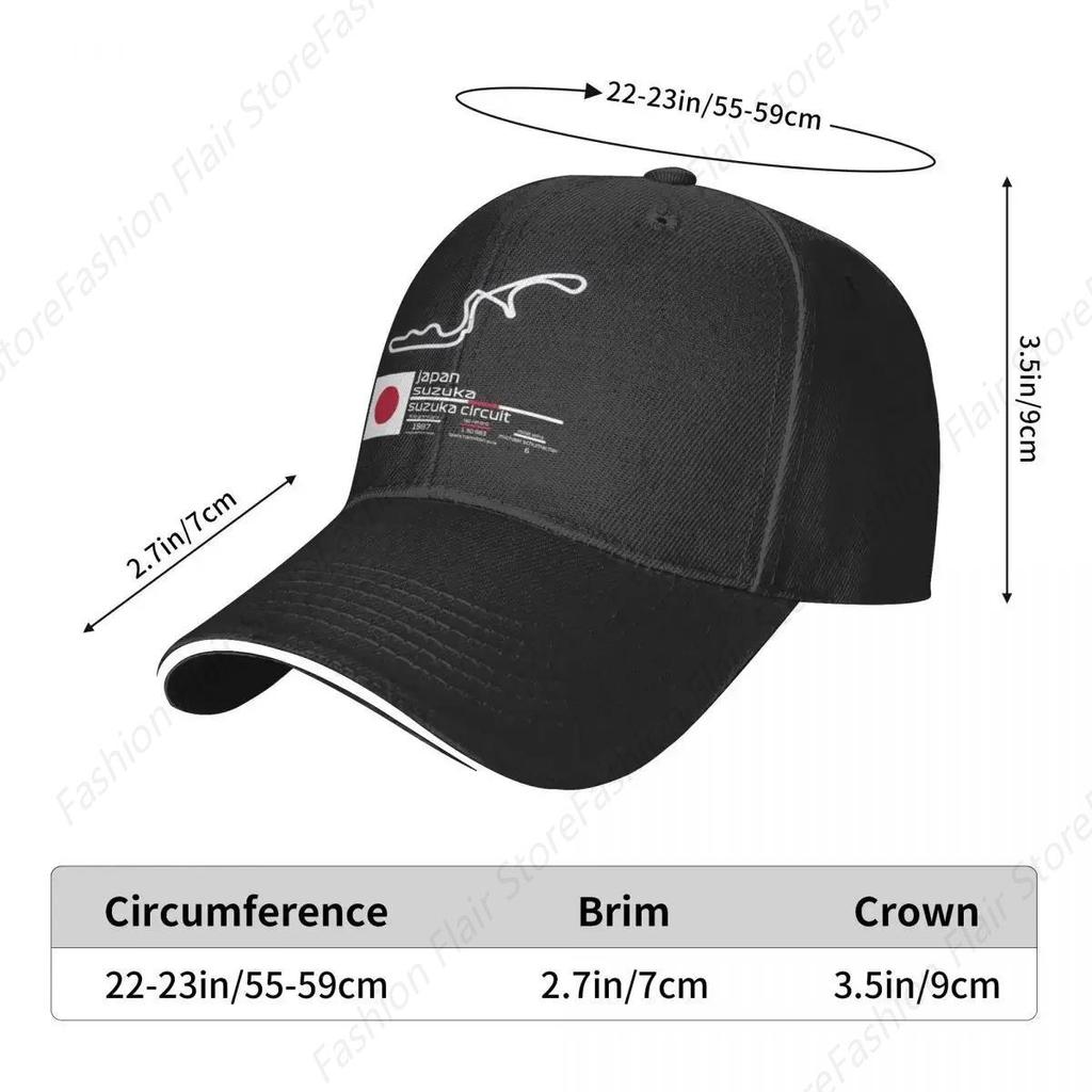 Suzuka Circuit F1 Records Baseball Cap Sun Cap Tea Hat For Women 2024 Men's