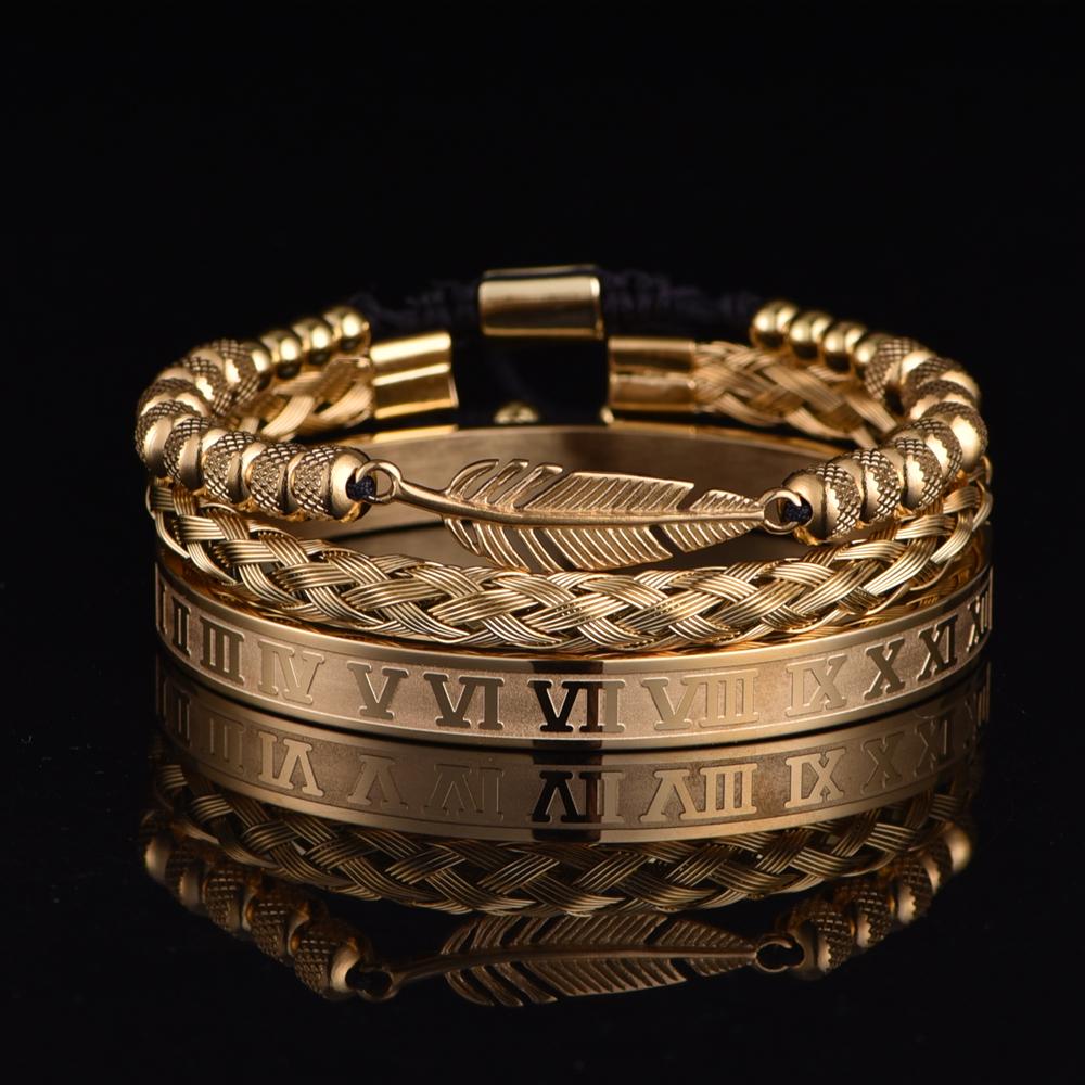 2026 Браслет с перьями Европейский и американский сетчатый набор браслетов с римскими цифрами 19CM