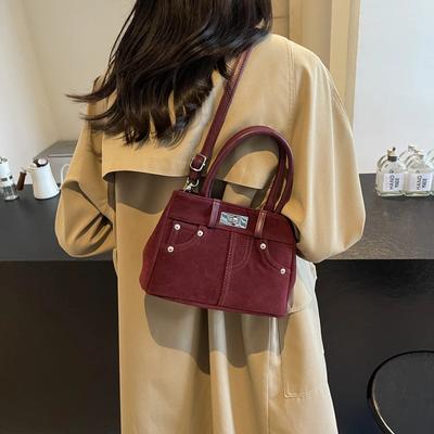 Matte Vintage Ladies' Bag  Small Square Bag  Premium Sense  New Fashion Trend