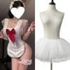 Sweet Sexy Pure Lace Bow Maid Cosplay Uniform Seduction Free Suit Female