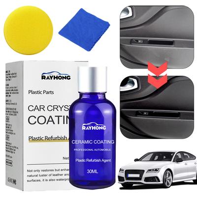 30ml Car Ceramic Coating with Sponge Plastic Parts Crystal Coating Plastic Refurbishment Ceramic Coating Ceramic Coating Agent