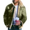 Giacca da Uomo Pelliccia Sintetica Top Invernale All-in-One Giacca in Pelliccia Sintetica