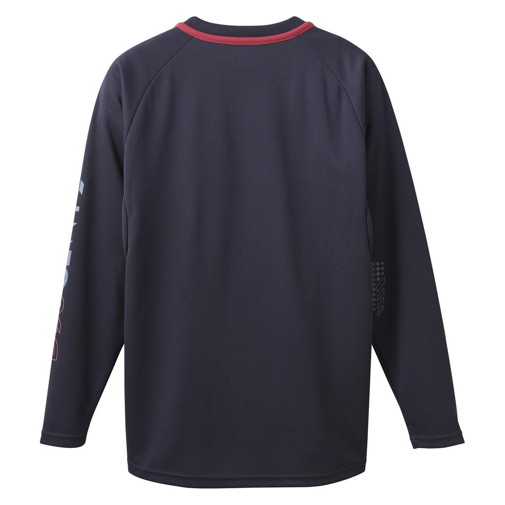 DESCENTE Long Sleeve Volleyball Easy Arm Flying Yuki Navy T-Shirt, Movement, Receive, Ishikawa,