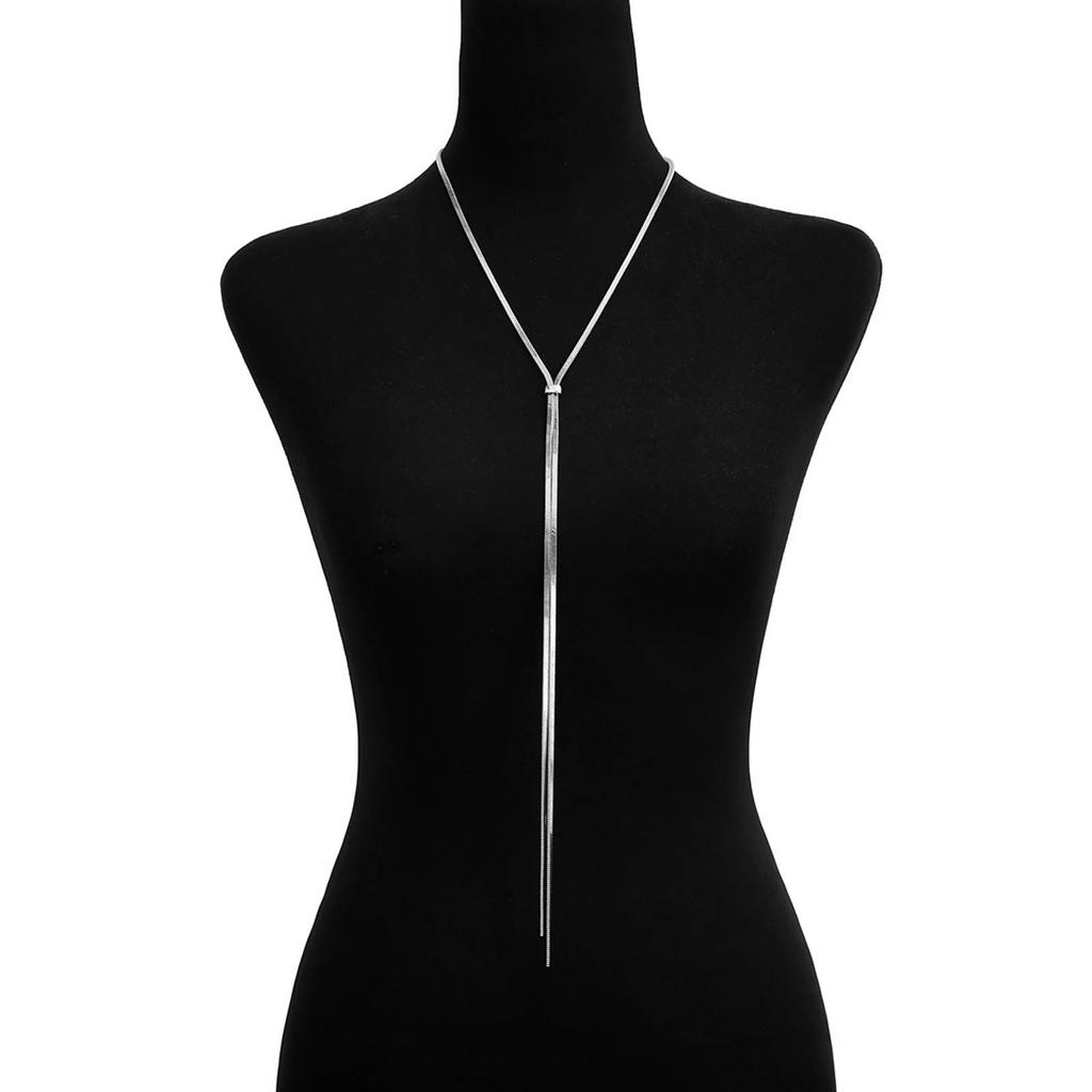 Elegant kjedehalskjede choker sjarm moteriktig og justerbar lengde lange halskjeder smykker for kvinner og jenter