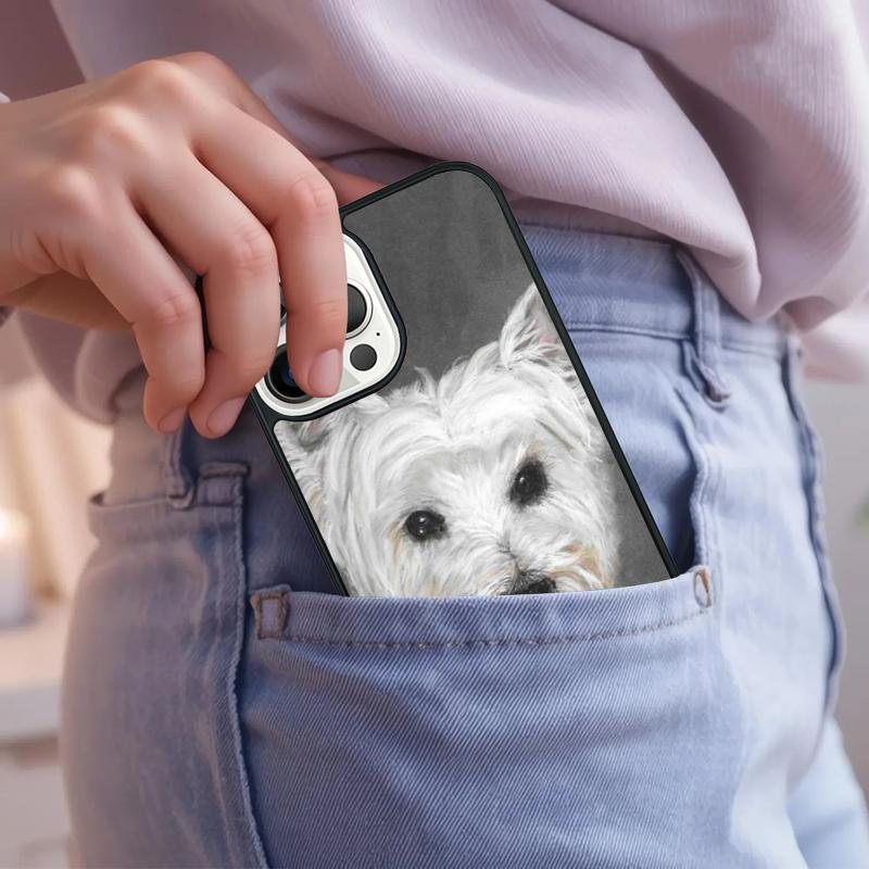 Westie Dog Phone Case For iPhone 17 Air 15 16e 14 13 Pro Max Coque 12 11 Pro Max PLUS cover
