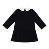 Tiffany Black Decorative Collar Dress  T54kao020 