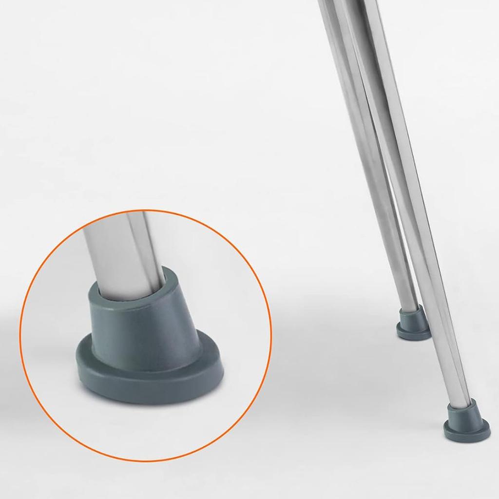 Replacement Feet for Bath Chair Leg Caps Heavy Duty Slope Rubber Feet Pad for Bath Seat Shower Stools ,gray, 1,1/8",