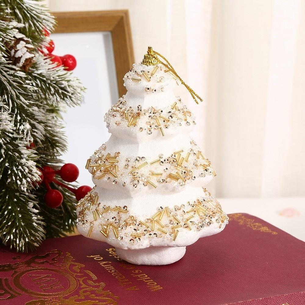 Lebendige Farben Weihnachtsbaum Hängeanhänger Schaumstoff Hängeornament Weihnachtsbaumschmuck Büro