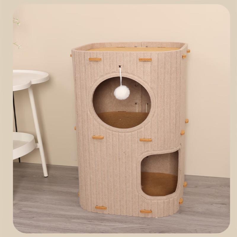 Jingwangrun Multi-Level Felt Cat Tree & Condo