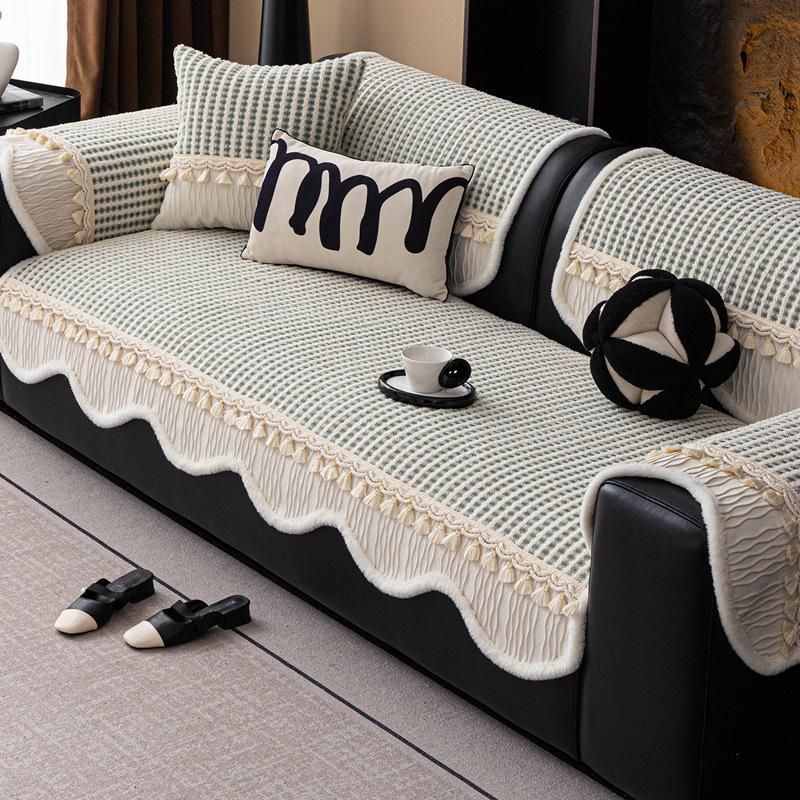 2026 French Luxury All-Season Thickened Non-Slip Cat-Resistant Sofa Seat Cushion Cover
