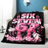 1PC Custom Name "Six Seven GT Energy" Flannel Blanket Versatile,all-season Throw Suitable for the Living Room,bedroom,camping,travel,and Gift