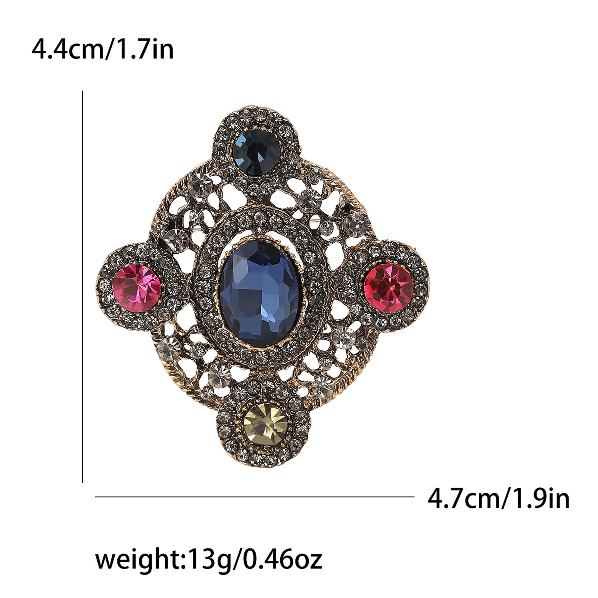 

Модная винтажная брошь в стиле барокко, изысканная универсальная брошь для женского пальто, костюма, корсажа, украшения, булавка