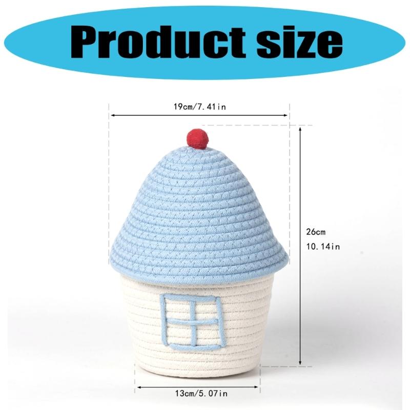 Multipurpose Woven Storage Basket for Home Decoration Organizers Container Ideal for Organizing Clothes Toy and More