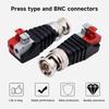 Press-Fit BNC Male Connector Adapter for Tool-Less Assembly Stable-performance BNC Connector for Easy Cable Terminations