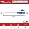 Tiangong 68° 4-Flute Carbide CNC End Mill for Stainless Steel