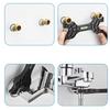 Dual Headed Wrench with Level Multifunctional Manual Tap Spanner Plumbing Tool for Household Faucet Pipe Toilet Repair