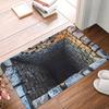 3D Visual Illusion Deep Pit Trap Front Floor Door Entrance Mat Indoor  Kitchen Bath Doormat Bedroom Carpet Rug