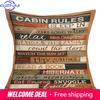 Retro retro style printed polyester pillowcase living room sofa cushion cover household pillow x