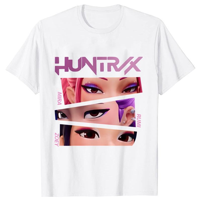 Women's T-shirts Kpop Demon Hunters Printed Short Sleeve Top T-shirt
