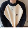 Men's Oversized European Thick-Thread Knitted Sweater - Japanese Retro, Raglan Sleeve, Winter College Style