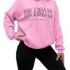 Women's Hooded Sweatshirt: 2026 Autumn Loose Fit with Printed Pockets and Fleece Jacket