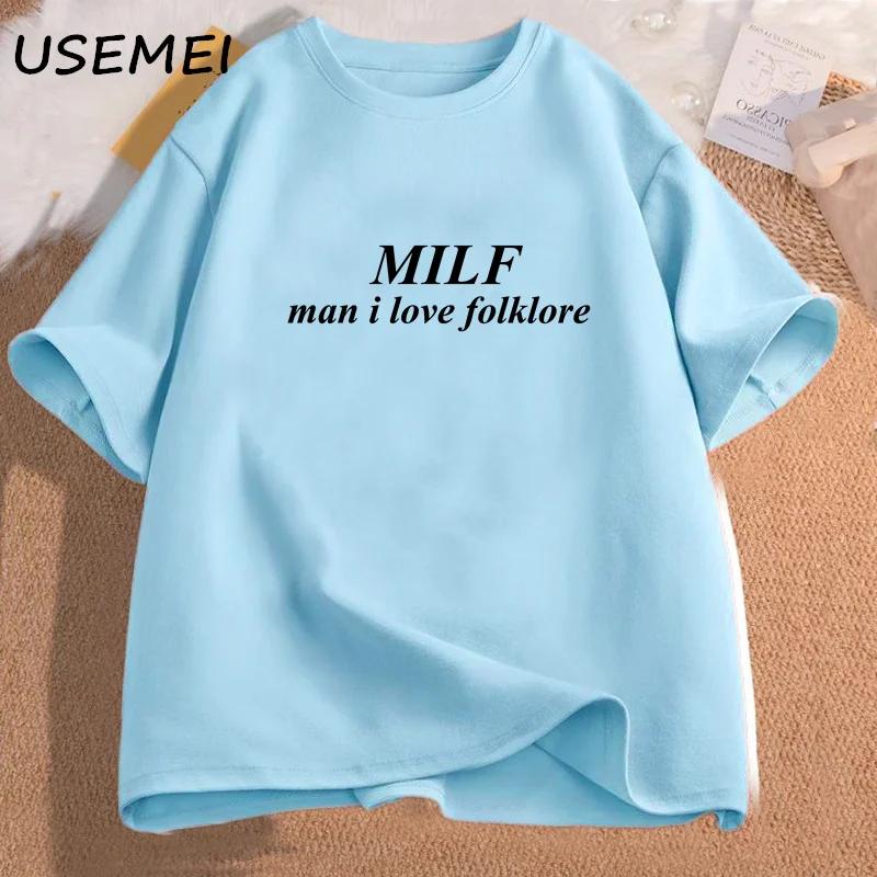 

Man I Love Folklore T Shirs Women Men Fashion Eras Tour Tshirt Cotton Tshirts Woman Streetwear Womens Tshirts Female Clothing 4XL