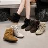 Damen High Top Sneaker Antirutsch Bequeme Knöchelhohe Stiefel und Kurze Stiefel Damen Unsichtbar Höhensteigernde Damenschuhe