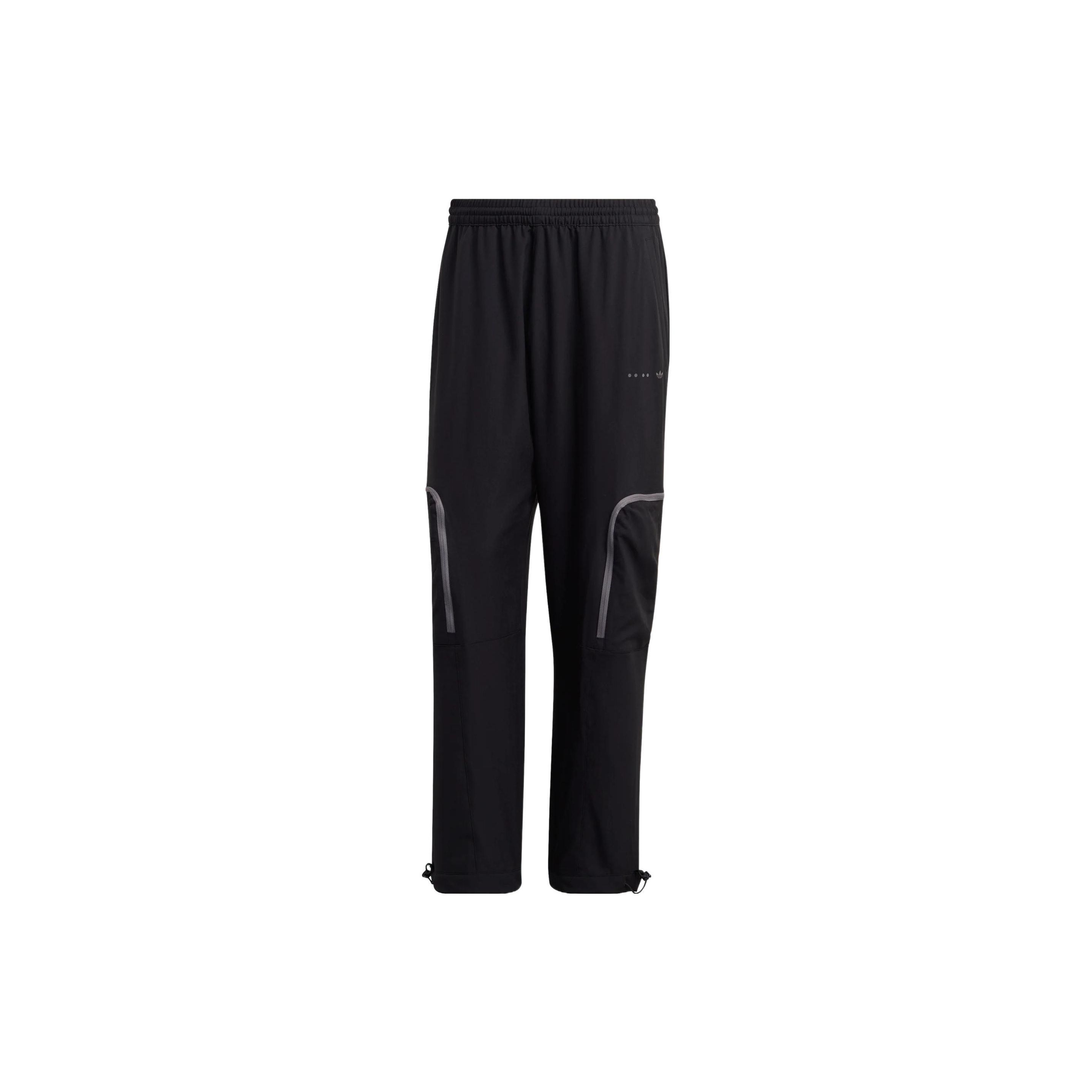 Adidas Originals Solid Color Elastic Brand Logo Print Big Pocket Sports Pants Men bottoms Black HK2757 S