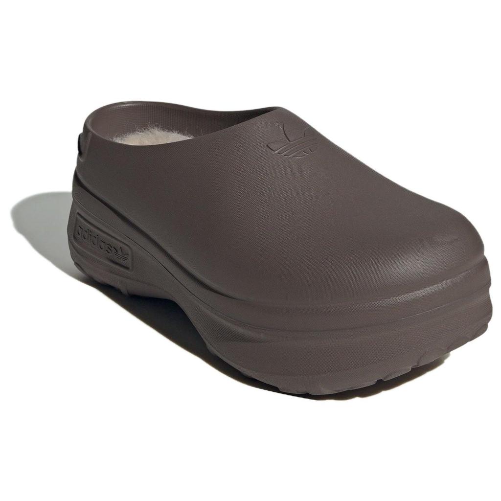 Adidas Originals Adifom Stan Smith Mule Classic Thick Sole Plush Sports Odor Resistant Clogs Women Footwear Dark-Brown IH3360