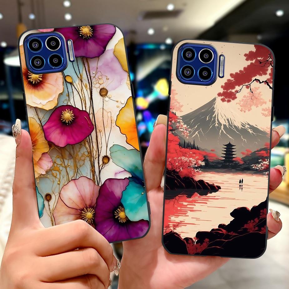 For Motorola Moto One 5G Case Luxury Fashion Painted Cover 6.7'' Soft TPU Phone Case For Motorola One MotoOne 5G Back Cover Bags