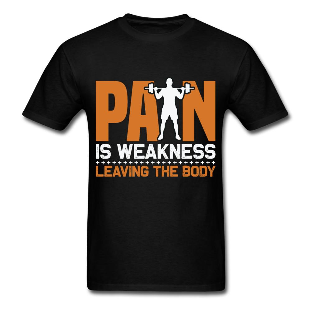 

Pain Is Weakness leaving the body gym shirt Quote Tshirt motivational T-Shirt S