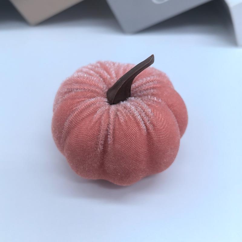 Samtstoff Kürbis Dekoration für Halloween und Thanksgiving Feiern
