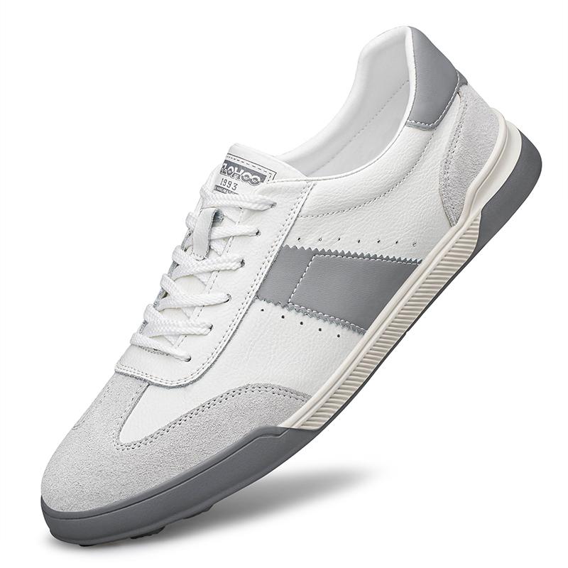 

Мода Классическая Мужская Вулканизированная Обувь Мужские Уличные Кроссовки Мужские Весенне-Осенние Повседневные Кожаные Мягкие Туфли Классические Нескользящие Тренировочные Кроссовки для Ходьбы 38 серый