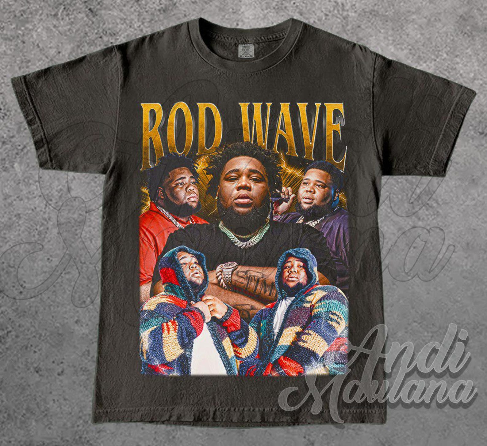 ROD WAVE Rapper and Singer Limited Unisex Softstyle T-Shirt, Rod Wave Merch, Rod Wave Album 90s Poster Graphic Tee 2XL