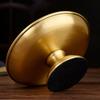 Buddhism Polishing Copper Bowl Tribute Fruit Dish Auspicious 17.5 CM Plate Tibetan Eatables Tray Altars Desktop Home Decorative
