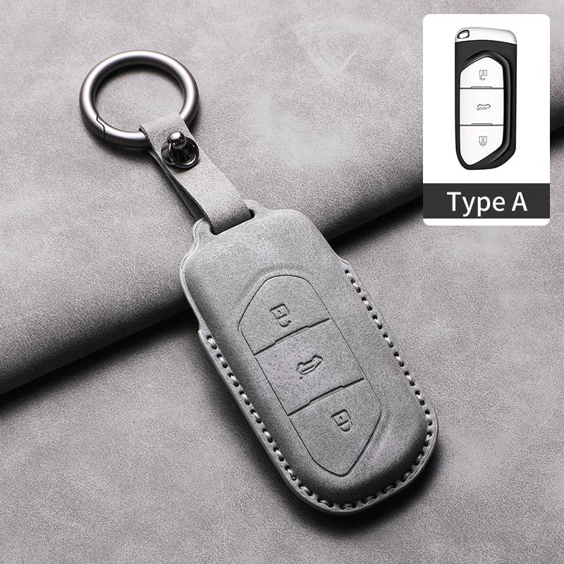 For VOYAH FREE Dreamer PHEV EV Leather Car Remote Key Case Cover Shell Durable Anti-Scratch Protector Shell Garnish Accessories