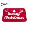 Non-slip Bathroom Mat And White Door Flannel Xmas Snowflake Christmas Rug Floor Red Absorbent Non-Slip