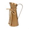 62KD Vintage Metal Pitcher Vases Shabby Iron Flower Holders Farmhouses Table Decors