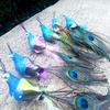 Room Mini Decoration Home Garden Wedding Feathers Artificial Birds Emulation Bird Fake Peacock