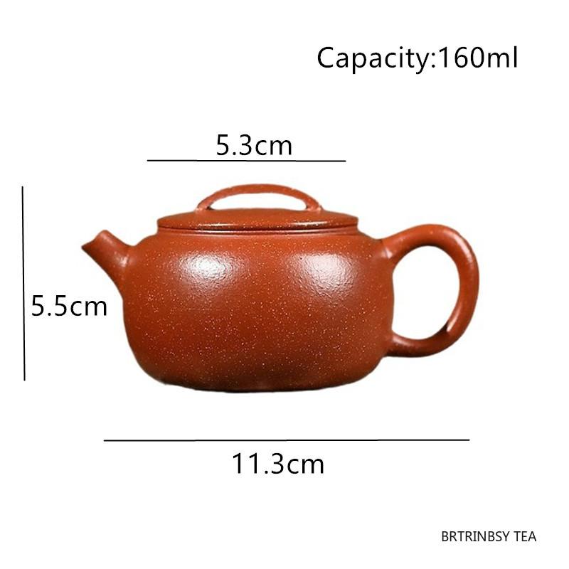 160ml Tradition Yixing Purple Clay Teapot Beauty Tea Infuser Kettle Household Handmade Zisha Tea Pot Chinese Teaware Accessories